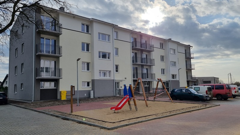 Zdjęcie budynku na wykonanym Osiedlu Parkowym.